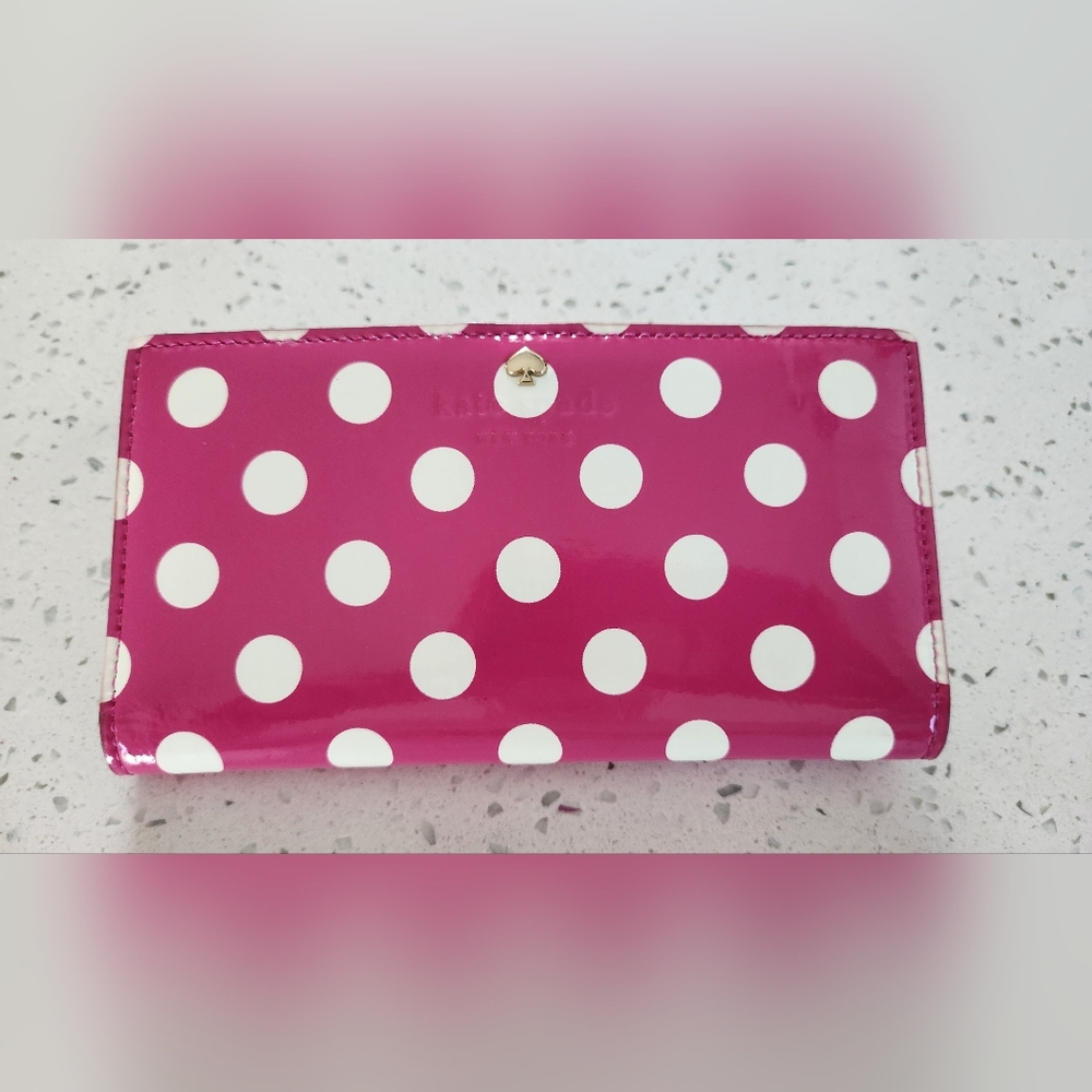 Kate Spade Pink Polka Dot Wallet